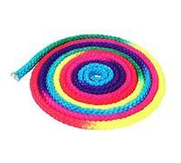 Cuerda de gimnasia de colores arcoíris, sólida para entrenamiento de artes marciales de competición, material de nailon ligero y duradero pa