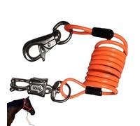 Cuerda De Guía,Accesorios para Mascotas Ajustables En Espiral - Cuerda De Cabestro para Caballos De Alta Resistencia | para Ovejas Aves Ganado Granjas Establos Pastos Competencia Aseo