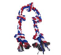Cuerda de juguetes para perros, juguete de limpieza de dientes de cachorro, cuerda de masticar para razas grandes y medianas, juego de entrenamiento agresivo para masticadores al aire libre e interior