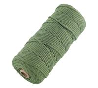 Cuerda de macramé de 3 mm x 100 m, cuerda de macramé gruesa, cuerda de algodón natural, cuerda para manualidades, 4 hebras, cuerda de algodón trenzado, hilo para colgar plantas DIY, decoración de