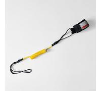 Cuerda de mano de seguridad para surf bodyboard para remeros, cuerda de resorte ajustable con anillo de tracción rápida para adultos y niños (amarillo)