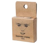 Cuerda de mapeo de cejas: cosmético duradero, forro de marcado fino, guía de regla de cejas, carrete de de mapeo fácil de usar para kit de práctica de entrenamiento, clase de
