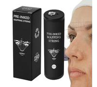 Cuerda de mapeo de cejas, herramienta cosmética para microblading, herramienta de punto de mapeo de cejas de tinta negra, accesorio profesional de precisión adecuado para maquillaje de belleza de