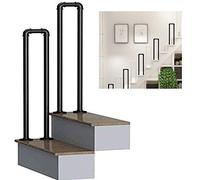 Cuerda de metal en forma de U para uso en interiores y exteriores, ajustable, 40 cm-100 cm, solución de seguridad para ancianos y niños, ideal para transiciones de jardín y escaleras