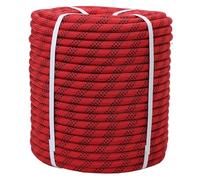 Cuerda de Muelle de Nailon Rojo de Grado Marino de 100 m, 1/2" for embarcaciones, Ideal for Amarre, Kayak, Canoa, pontón, Ancla, Caza y Acampada.(50m)