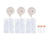 Cuerda de muestreo de Saliva Herramienta de detección de Peste porcina 3 Juegos Kit Completo para recolección de Saliva de Cerdo Cuerda de algodón Suave Cuerdas de muestreo