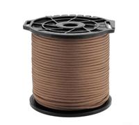 Cuerda de nailon resistente al viento de 4 mm, 100 m para camping, escalada, instalación de tienda de campaña y más (marrón)
