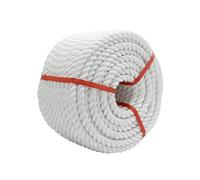 Cuerda De Nylon Trenzado Blanco - Cordón Multiusos Resistente Y Suave Ideal para Buques Pesqueros | Rescate De Emergencia | Operaciones A Gran Altitud Deportes Y Juegos(12mm,30m)