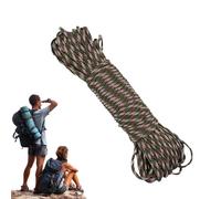 Cuerda de paracaídas, cuerda de utilidad, 100 pies 0.16 pulgadas, resistencia de 500 libras, líneas elásticas resistentes a la intemperie, equipo de emergencia, herramienta de supervivencia multiusos