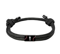 Cuerda de paracaídas portátil de nailon con colgante de cruces de acero inoxidable, adecuado para actividades al aire libre, accesorio deportivo de moda, One Size, como se describe