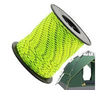 Cuerda de paracaídas Reflectante Que Brilla en la Oscuridad, Cuerda de paracaídas de 2,5 mm, Cuerda de paracaídas de 50, Cuerdas de Supervivencia, Accesorio de Tienda de campaña para Viajes al Aire