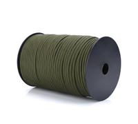 Cuerda de paracord, cordón táctico compatible con equipos de interior y exterior, cordón de paracaídas de paracord verde militar de 100 m con