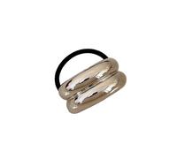 Cuerda de pelo de metal geométrica de temperamento elegante para Woemn de alta elasticidad que no daña el pelo (02)