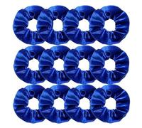 Cuerda De Pelo De Tela 12 coleteros de terciopelo blancos, negros, azules, verdes, morados, rojos y rosas, accesorios for el cabello for mujeres niñas(ROYAL BLUE)