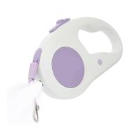 Cuerda de perro retráctil para exteriores - ABS Nylon, 16,4 ft extensible con luz LED | Dog Leash for Park Training, Travel, Ejercise, Beach, Camping, Hiking