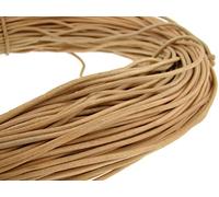 Cuerda de piel redonda de 3 mmNatural.Longitud seleccionable., naturaleza, 10 m