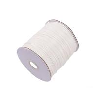 Cuerda de piel sintética de 10 metros para cuerda trenzada - Cordón de piel sintética para hacer collares con colgantes, 1,0 mm, negro (blanco 1,2 mm)