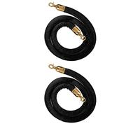 cuerda de pilares de terciopelo, Cuerda de terciopelo for control multitudes, 2 piezas, multicolor, 2-7 pies(Black,5ft/155cm)