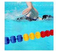 Cuerda de pista de piscina, boya de natación para seguridad de piscina, equipo de cuerda flotante para piscina, diferencia entre zonas profundas y poco profundas de la piscina (7 m)