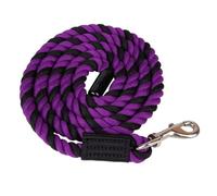 Cuerda de plomo para caballo, cuerda de algodón trenzada de 1,8 m, correa de entrenamiento para poni con rotación de 360°, clip de broche de 0.6 pulgadas de grosor para caballo, perro grande, ovejas