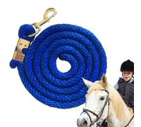 Cuerda de plomo para caballos, cierre de perno de satén resistente reemplazable de 2 metros, hecha a mano, suave, cuerda de entrenamiento de caballos, correa de caminar para caballos, accesorios para