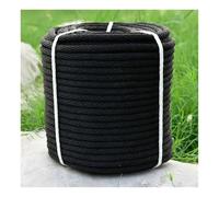 Cuerda de poliéster Negra de Alta Resistencia de 12 mm x 60 m para Camas: versátil para Acampar, Hacer Senderismo, navegar, Escalar, Hacer Nudos, Manualidades, etc.