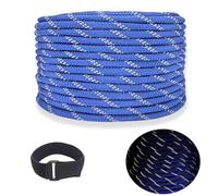 Cuerda de polipropileno Paracord de 6 mm, resistente al agua, cuerda de nailon, cuerda de barco, cuerda de exterior, cuerda de ppm azul, cuerda de ppm para deportes en barco, deportes, camping, vela,