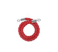 Cuerda de puntal, cuerda de barrera Cuerdas de poste torcidas con ganchos de presión for postes Soportes Divisor de cola Control de multitudes del hotel(C,130cm/51.2inch)