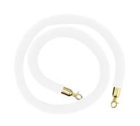 Cuerda de puntal for entrada VIP, cuerdas barrera con núcleo espuma seguridad, Control multitudes, cines, grandes inauguraciones, uso en hoteles/(White,Length 2.7M/8.9Ft/106In)