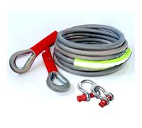 Cuerda de Remolque de recuperación cinética de 5M10T 22,000lb pies Correas de Remolque de Servicio Pesado con 2 grilletes de Anillo,Cuerda de Remolque cinética de Nailon camioneta 4WD SUV ATV (5m10t)