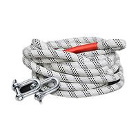 Cuerda De Remolque Eslinga Coche Remolque Correa para Remolcar Vehículos Cinturón De Recuperación 5M 10 Toneladas con 2 Grilletes Guantes Antideslizantes Cable para Remolque Resistente(10m)