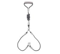 Cuerda de remolque for perros, correa for perros Correa for perros for caminar Cadena doble mediana for perros Correa doble Un remolque dos correas con suministros for mascotas Correa for perros(Gray)