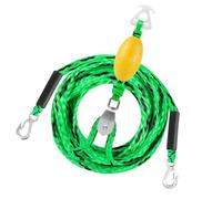 Cuerda de remolque para tubos: cuerda de tracción soporta hasta 4 usuarios, con gancho y polea giratoria de 360 grados, arnés de remolque de , para flotador, barra de pontón, kayak, surf, río