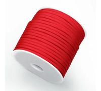 Cuerda de remolque y amarre, 4 mm 7 hebras Paracord multicolor 30-100 metros cuerda for acampar al aire libre(Red,50M)