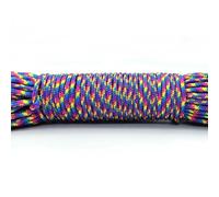 Cuerda de remolque y amarre, Cuerda Paracord de polipropileno 3 mm Multicolor 100 pies-25 pies(12,100ft(31m))