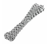 Cuerda de remolque y amarre, Poliéster Paracord 7-Core 550LB 4mm Multicolor 5m-15m for pulsera de supervivencia DIY(Black White,5m)
