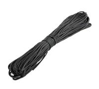 Cuerda de remolque y amarre, Poliéster Paracord 7-Core 550LB 4mm Multicolor 5m-15m for pulsera de supervivencia DIY(Black,15m)