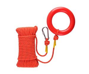 Cuerda de Rescate | con Flotante Reflectante,Cuerda Portátil Resistente con Anilla | para Barcos, Camping, Senderismo, Natación, Escalada, Amarre, Líneas de Amarre, Kayak,