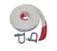 Cuerda de Rescate para vehículos, Correa Cuerda De Remolque 4m 10/8/3 Toneladas Multicolor(White 4m 10 Tons)