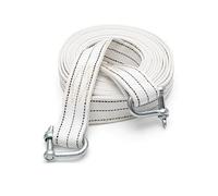 Cuerda de Rescate para vehículos, Kit de recuperación Correa Remolque Multicolor 2 Pulgadas x 3 m-5 m 11000 lbs con grilletes Anillo en U(White,3m)