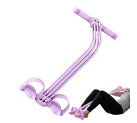 Cuerda de resistencia multifunción, cuerda elástica de 6 tubos con asas, banda elástica de fitness, para casa, yoga, entrenamiento, interior y exterior, entrenamiento de fuerza, estiramiento, piernas