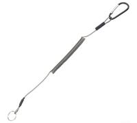 Cuerda de resorte de acero para señuelos de pesca con junta tórica, línea de seguridad antipérdida para cañas, alambre de alta elasticidad, uso en agua dulce salada, 8,4 cm, negro, rojo, azul, verde