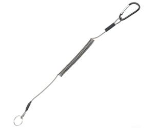 Cuerda de resorte de acero para señuelos de pesca con junta tórica, línea de seguridad antipérdida para cañas, alambre de alta elasticidad, uso en agua dulce salada, 8,4 cm, negro, rojo, azul, verde