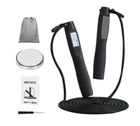 Cuerda de saltar con contador | Correa de velocidad digital, cuerda de salto ajustable con ponderación y funciones inteligentes para mujeres - para hombres, mujeres y jóvenes para fitness