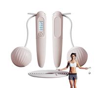 Cuerda de saltar con contador, cuerda de saltar inalámbrica,Cuerda de saltar inalámbrica con cuerda de saltar - Suministros deportivos ponderados con pantalla LCD Accesorios de fitness para niños y