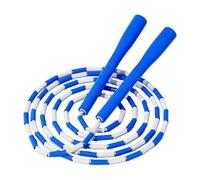 Cuerda de saltar con cuentas, 20,5 cm, ajustable, resistente y ligera, ideal para deportes, exteriores, interiores, hogar, playground, escuela, /naranja