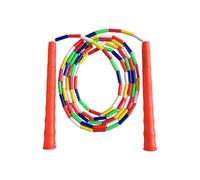 Cuerda de saltar con cuentas coloridas para niños, empuñaduras ergonómicas y longitud ajustable para ejercicio en interiores y exteriores, mango antideslizante, cuerda de saltar ligera, durabilidad