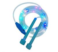 Cuerda de saltar con luz LED para niños y adultos, cuerda de saltar recargable brillante con 3 modos de brillo arcoíris ajustables para hacer ejercicio cardiovascular nocturno divertido, equipo ligero