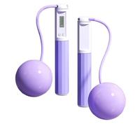 Cuerda de saltar con peso, cuerda de saltar para entrenamiento, cuerda de saltar inalámbrica, pantalla LED con contador, cuerda deportiva ajustable, accesorios de entrenamiento para mujeres y hombres