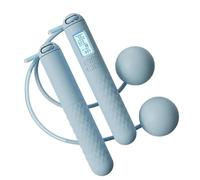 Cuerda de saltar con peso - Entrenador digital de contador de saltos, de salto de ejercicio con rodamiento de bolas, puente inalámbrico de velocidad, equipo portátil de entrenamiento de